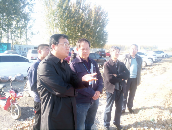 The deputy director of the Municipal Construction Bureau, Qiao Dianyi, and other leaders visited the project department (Figure 1)